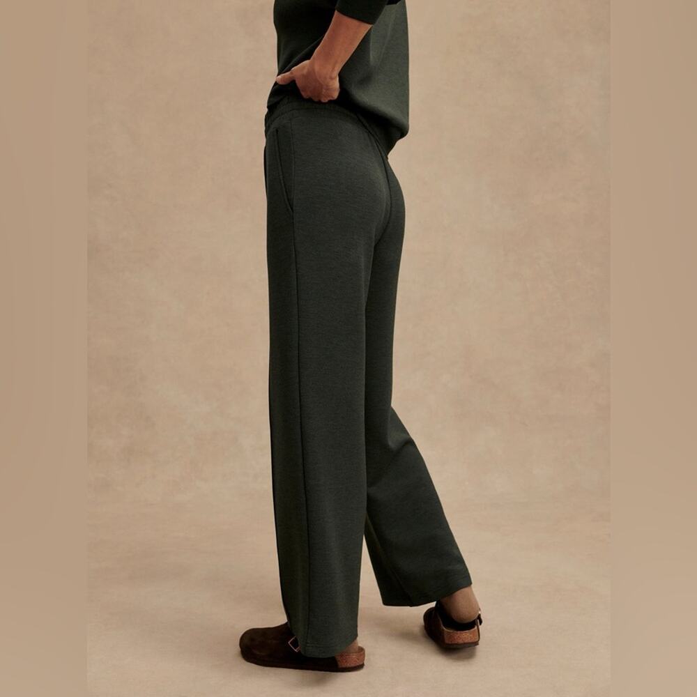 Varley The Wide Leg Pant 30 in Olive Marl M - Picture 4 of 6